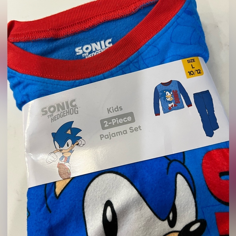 Sonic the Hedgehog Kids 2-Piece Pajama Set - Blue & Red - Picture 4 of 5